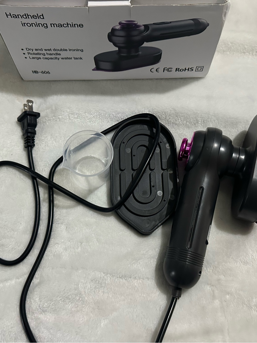 Handheld Garment Steamer / Mini Iron (HB-606) | Used Once | Travel Friendly